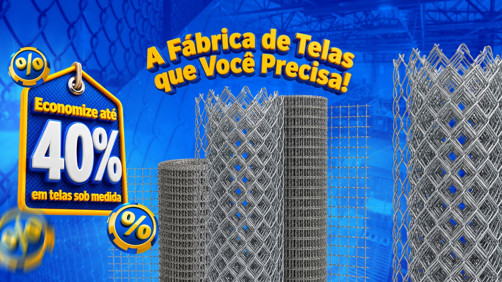 Banner Personalizado - 40% de Economia